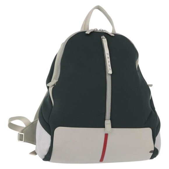 PRADA Sports Backpack Nylon Gray Auth BA7498 main image 13